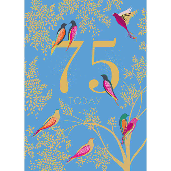 ArtFile 75 Today Birds Birthday Card SAMA10