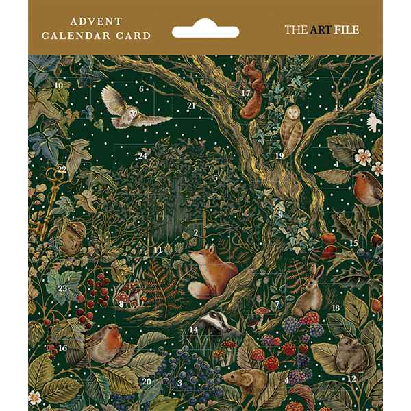 Art File Advent Calendar Card Secret Garden AVC11 front