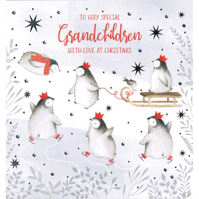 Art File Card To Very Special Grandchildren With Love At Christmas AFRX183 main