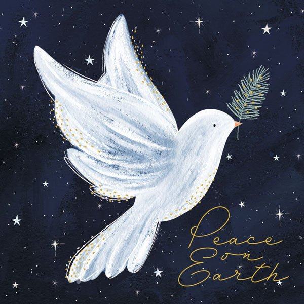Art File Charity Christmas Cards 6 Pack Dove Peace On Earth XP368 main