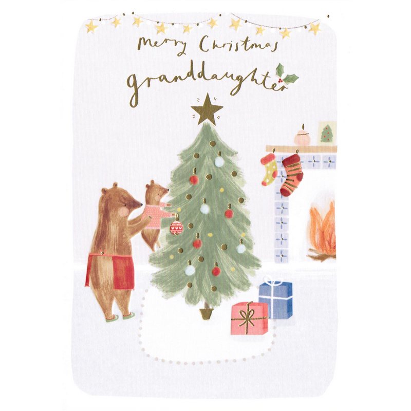 Art File Christmas Card Merry Christmas Granddaughter AFRX233 main
