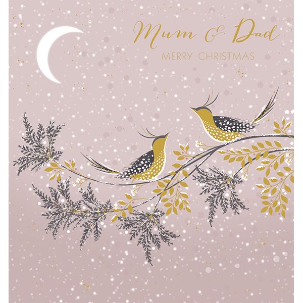 Art File Christmas Card Merry Christmas Mum & Dad SARX40 front