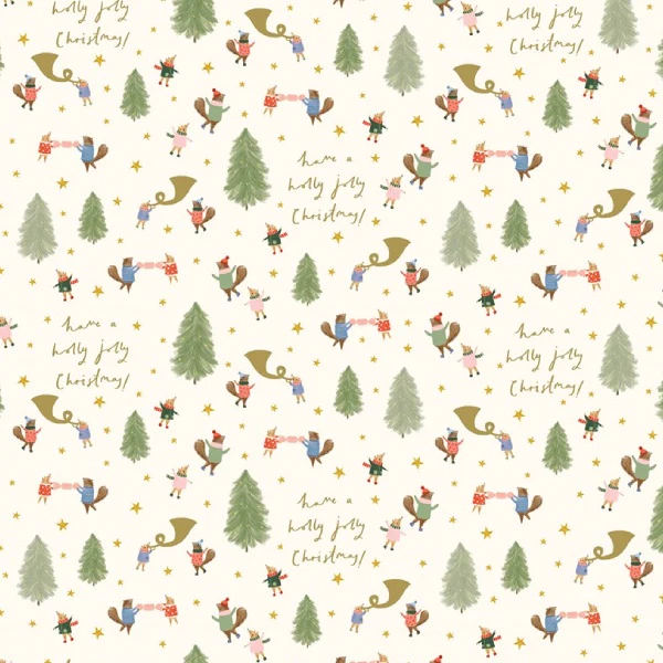 Art File Christmas Gift Wrap Cosy Animal Christmas GWX57 main