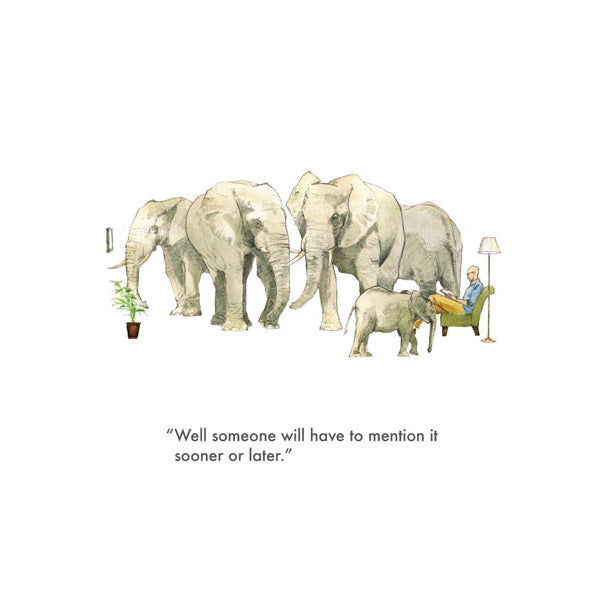 Elephant In The Room Card