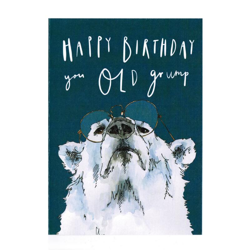 Art File Greetings Card Happy Birthday You Old Grump TA03 front