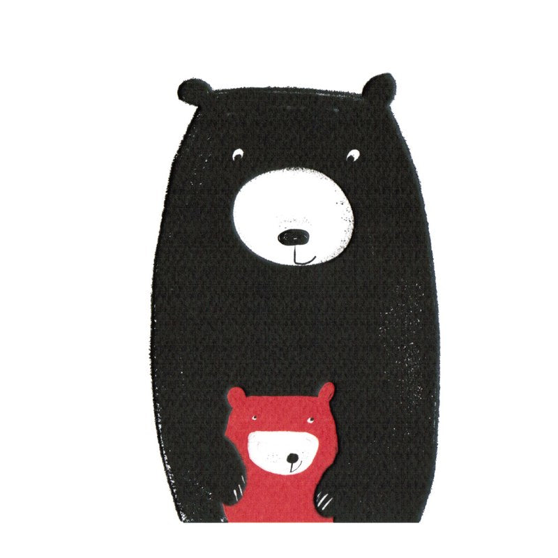 Art File Greetings Card Large Bear and Small Bear BE02A front