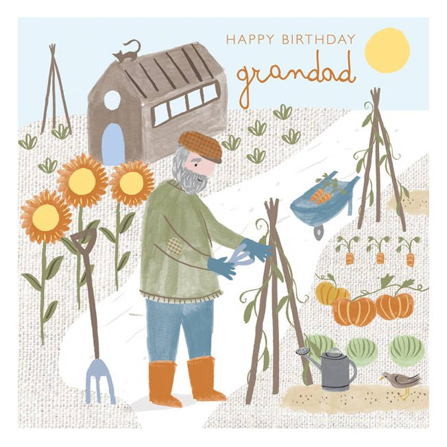 Happy Birthday Grandad Gardening