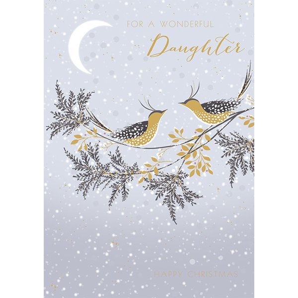 Art File Happy Christmas Wonderful Daughter card SARX37 front