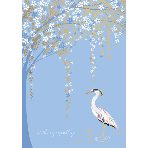 ArtFile Heron With Sympathy Card SAM80