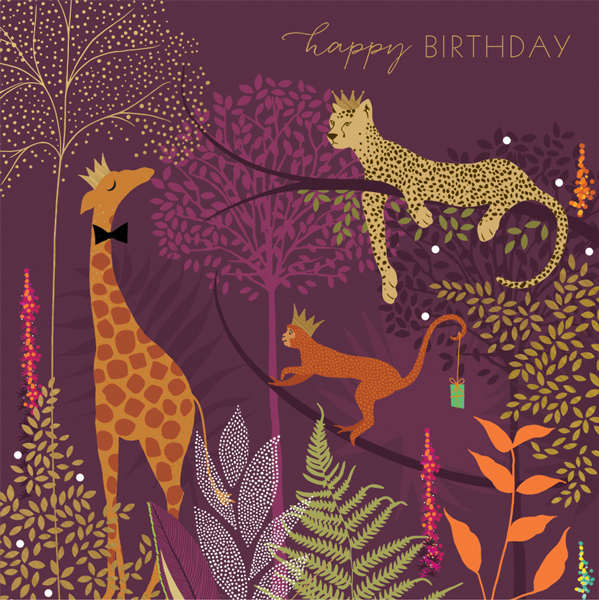 ArtFile Jungle Happy Birthday Card SAM51
