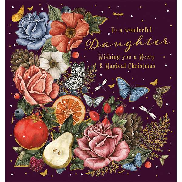 Art File Merry Christmas Wonderful Daughter Card