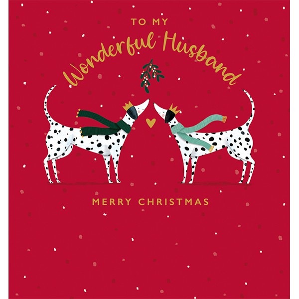 Art File Merry Christmas Wonderful Husband Card AFRX202 front