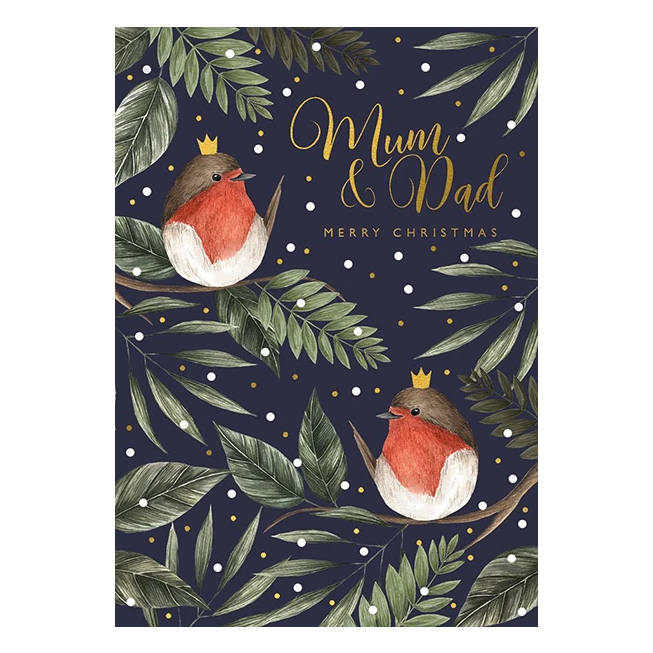 Art File Mum & Dad Merry Christmas AFRX172 card front