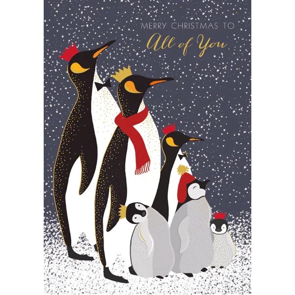 Art File Penguin Family Merry Christmas To All Of You SARX15 main