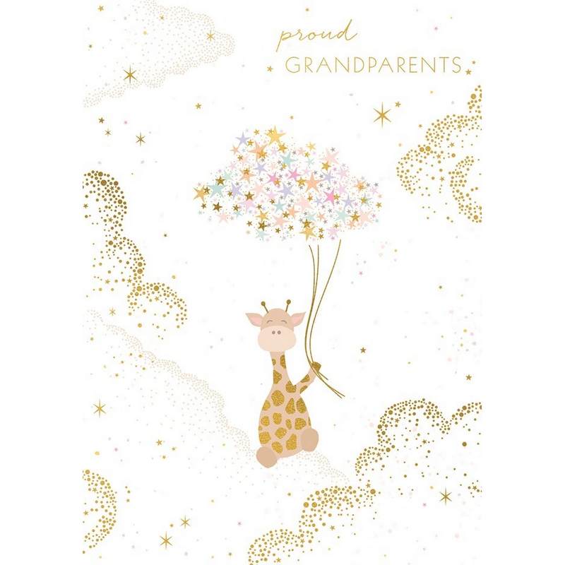 Art File Proud Grandparents Baby Giraffe Card SAM98