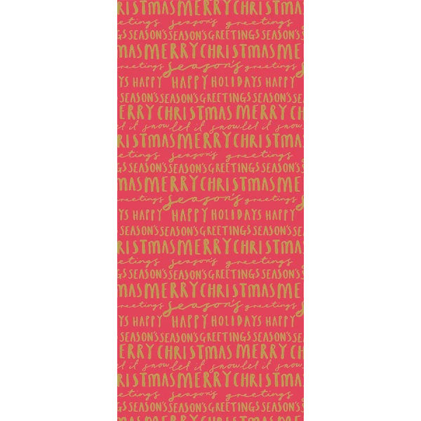 Art File Red and Gold Metallic Merry Christmas Tissue Paper TISX11 main