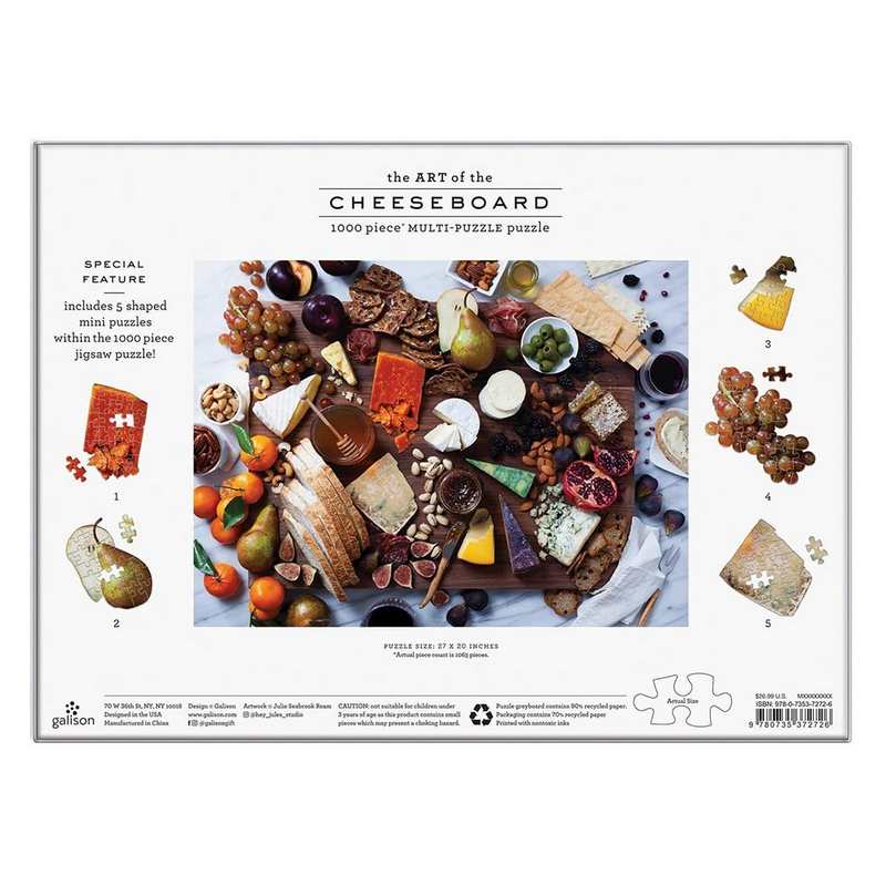 Art Of The Cheeseboard 1000-piece Jigsaw Puzzle box back