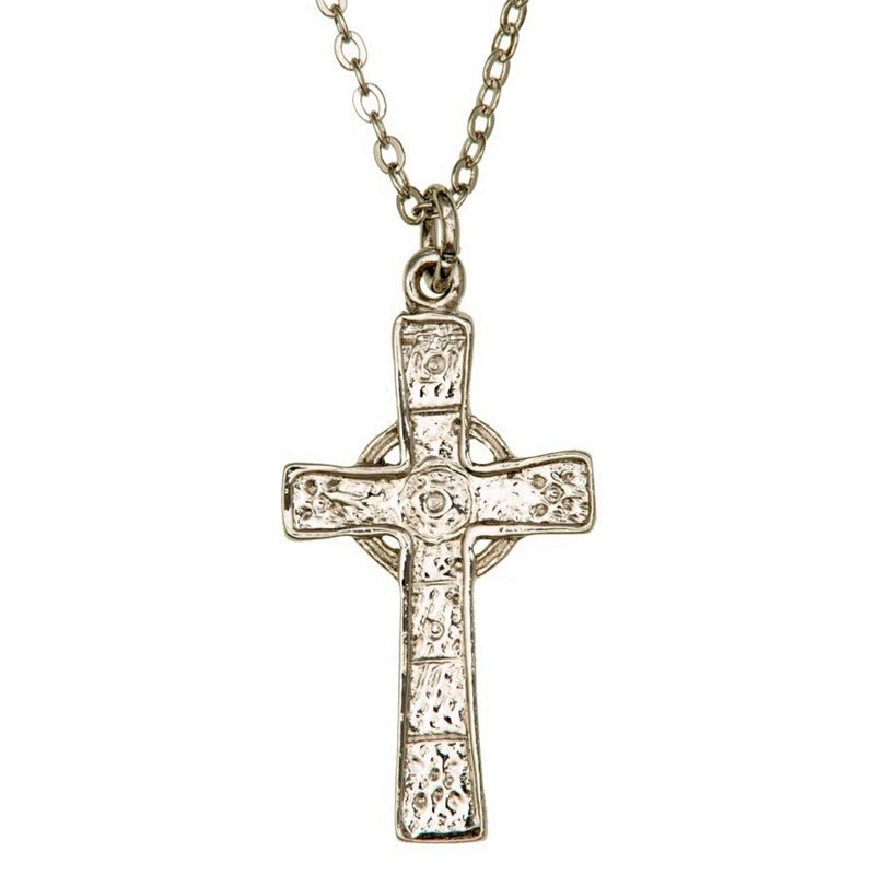 Art Pewter Iona Cross Pendant Necklace