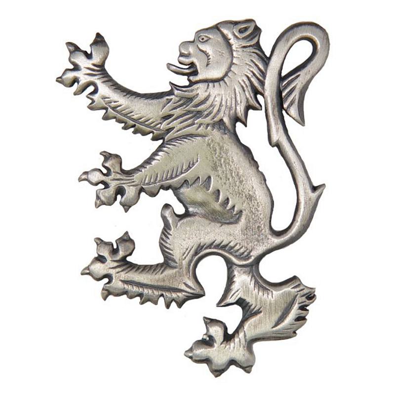 Art Pewter Scottish Lion Rampant Kilt Pin 69 Antique
