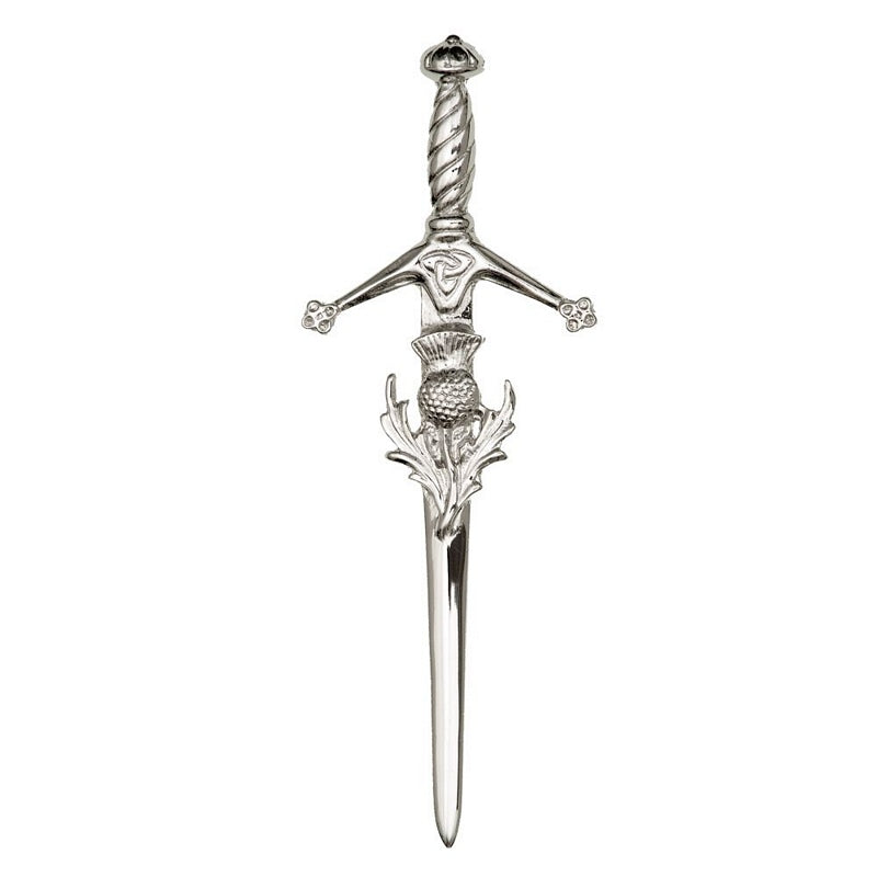 Pewter Scottish Thistle & Sword Kilt Pin 97