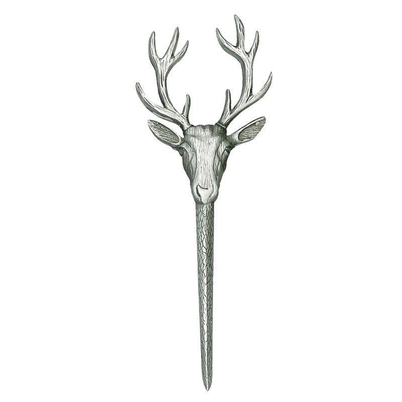 Pewter Stag Kilt Pin Antique 095-ANT