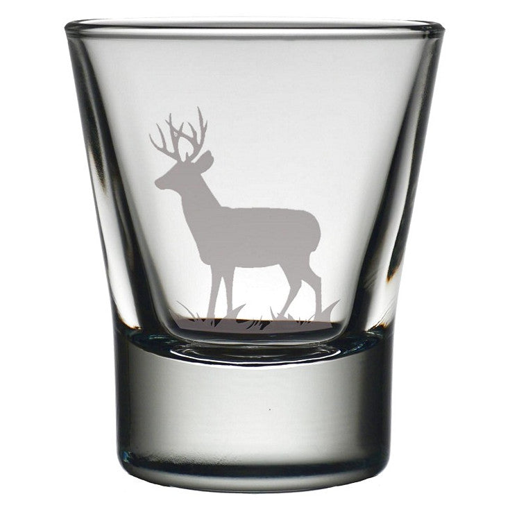 Art Pewter Whisky Tot Engraved Stag TOT-ST