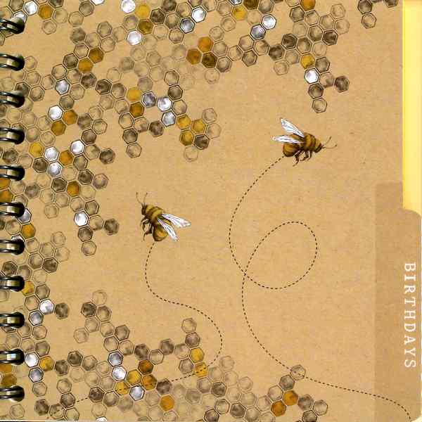 Art File Addresses & Bee-Days Book inside - birthdays