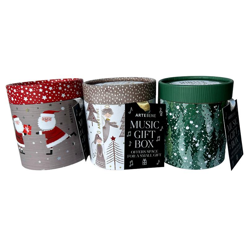 ArteBene Christmas Music Gift Box Round 210478 Selection