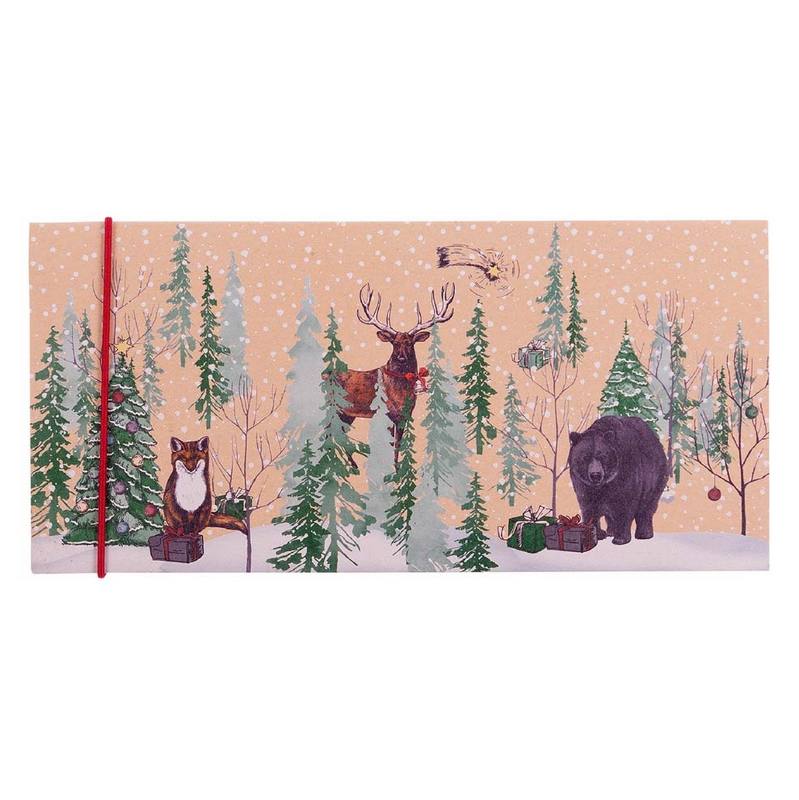 ArteBene Christmas Voucher Envelope Forest Scene 201411 front