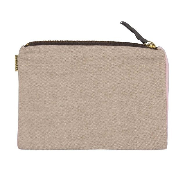 ArteBene Cosmetics Bag Pink Velvet Gold Fairy 240685 back