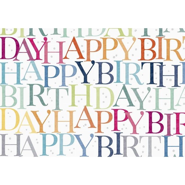 ArteBene Gift Wrap Sheet Happy Birthday 181238 main
