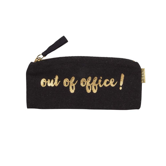 ArteBene Pencil Pouch Black Out Of Office 240675 front