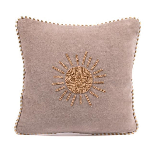 ArteBene Velvet Cushion Gold Sequin Sun 240529 front
