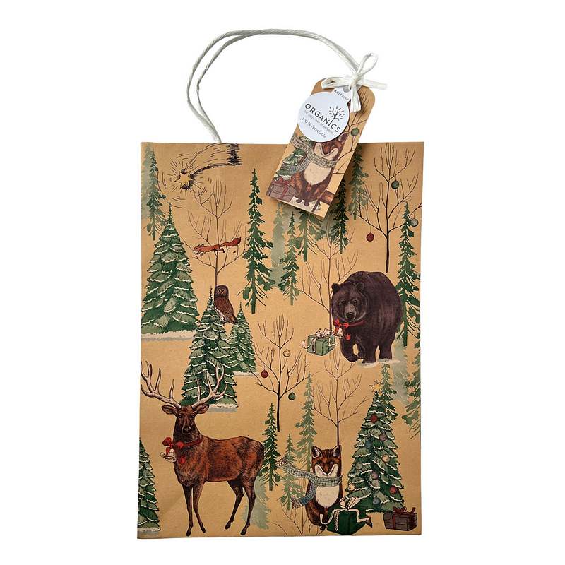Artebene Christmas Gift Bags Triple Set Forest Scene 205212 large