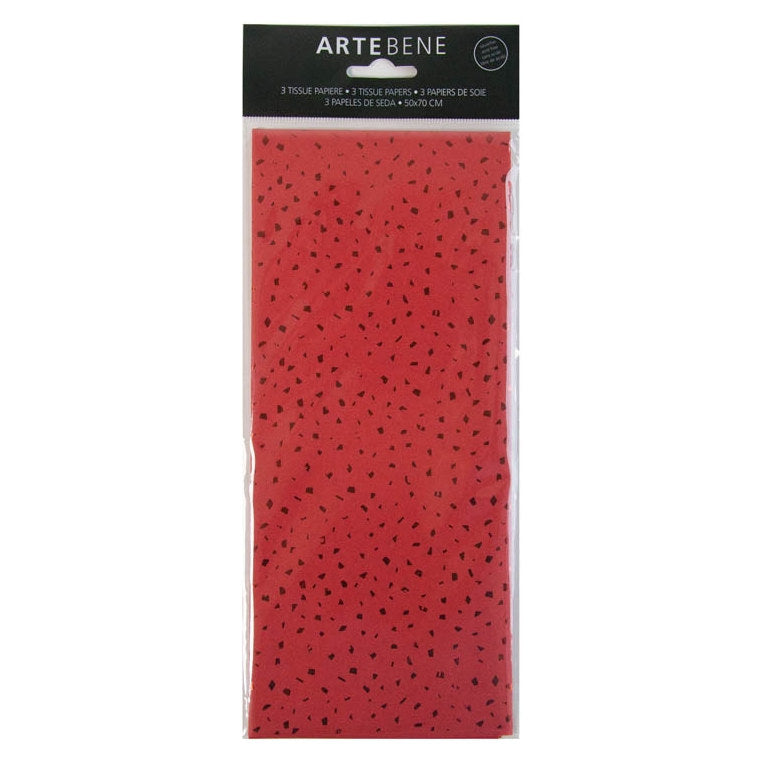 Artebene Flecked Red Tissue Paper 200236 front