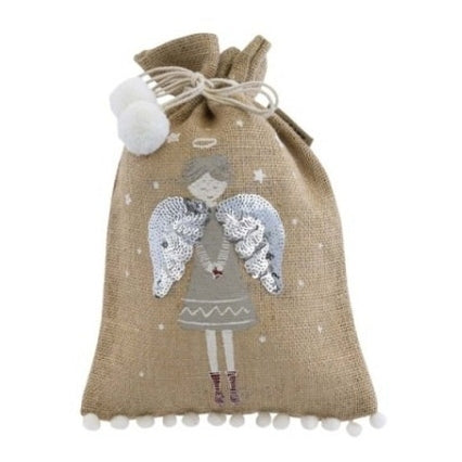 Artebene Jute Gift Bag Angel 240973 in use