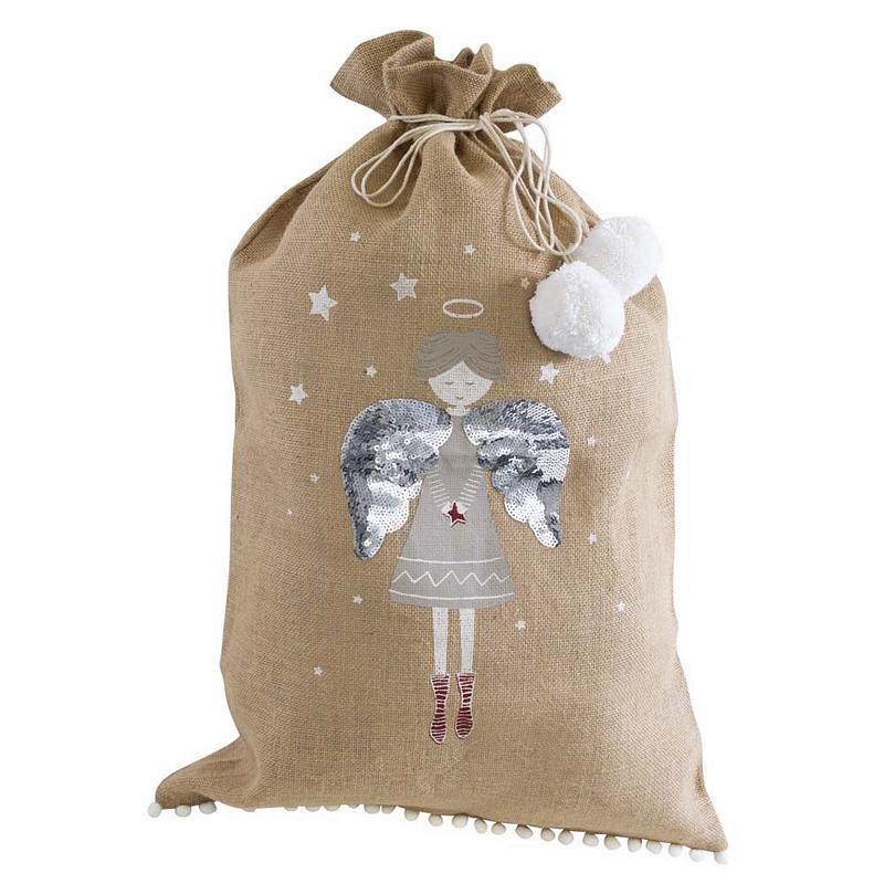 Jute Santa Sack XL - Angel