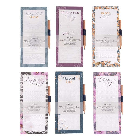 Artebene Magnetic Note Pads Assorted 220686 selection