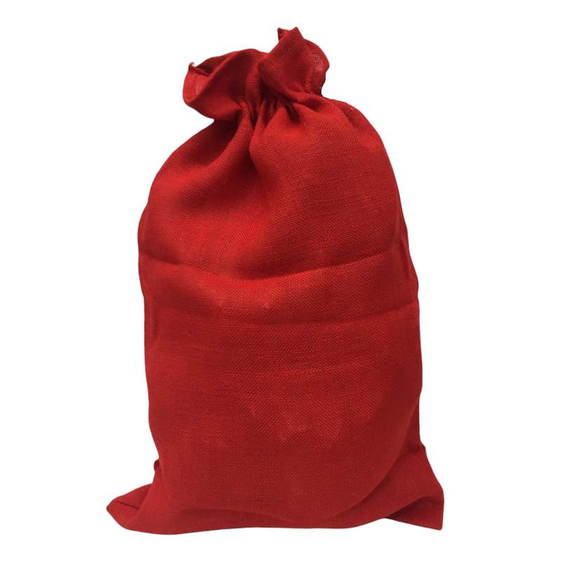 Artebene Red Jute Santa Sack XL 241018 back