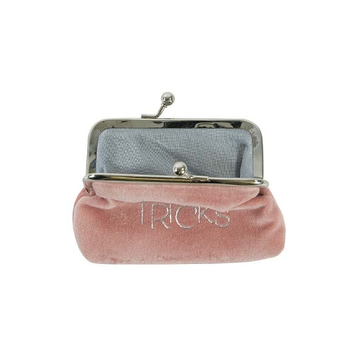 Artebene Velvet Clip Close Purse Pink Bag of Tricks 241035 open
