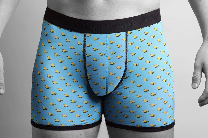 Bamboo Boxers Twin Pack Navy & Ducks style 2 yellow ducks on blue