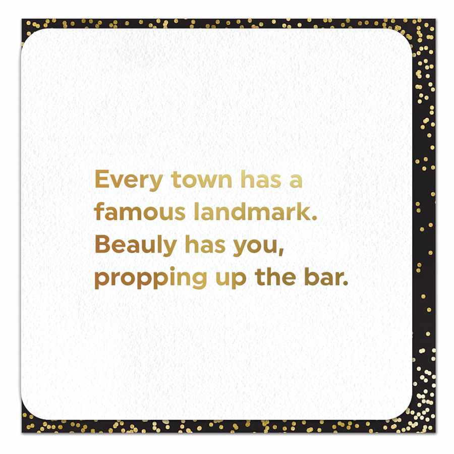 Beauly Famous Landmark Gold Foiled Card QU099