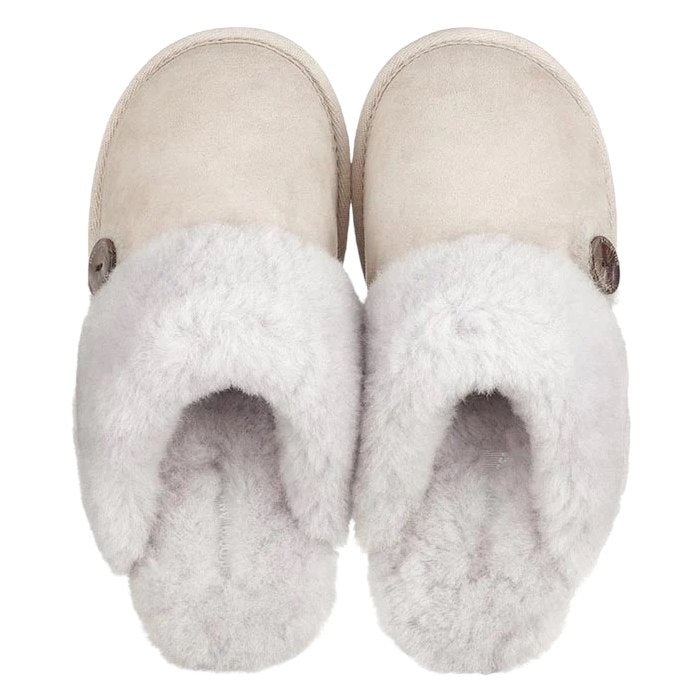 Bedroom Athletics Molly Sheepskin Mule Ice Grey 210-136-725-991 top