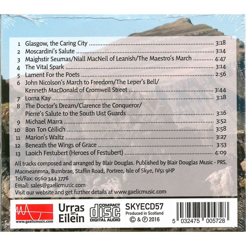 Blair Douglas - Behind The Name CD back cover