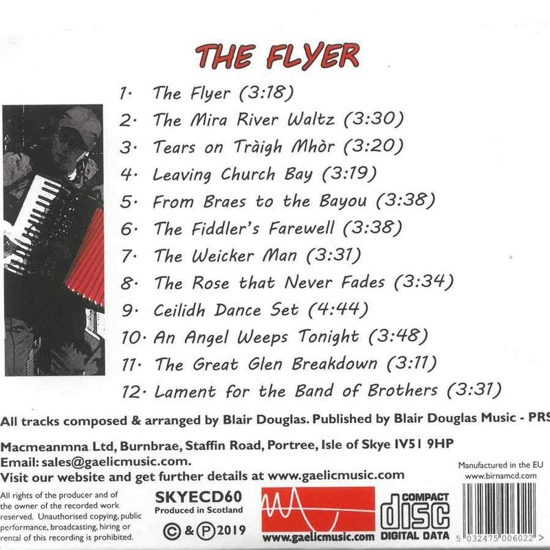 Blair Douglas - The Flyer CD back