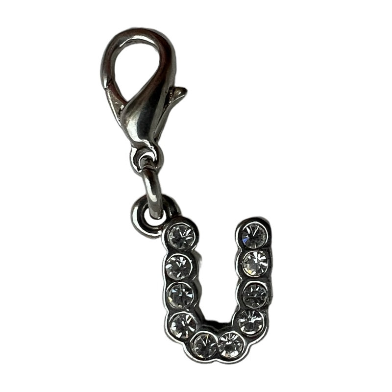 Bombay Duck Alphabet Jewelled Charm Letter U