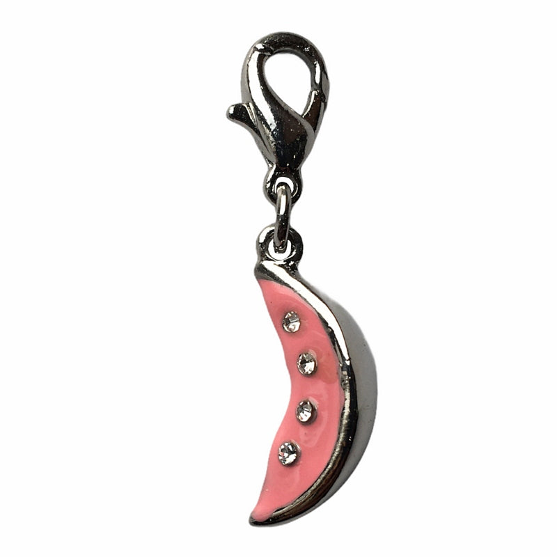 Bombay Duck Charm Jewelled Pink Enamelled Watermelon