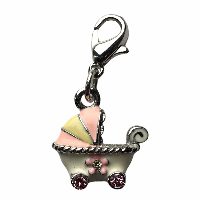 Bombay Duck Charm Jewelled Pram