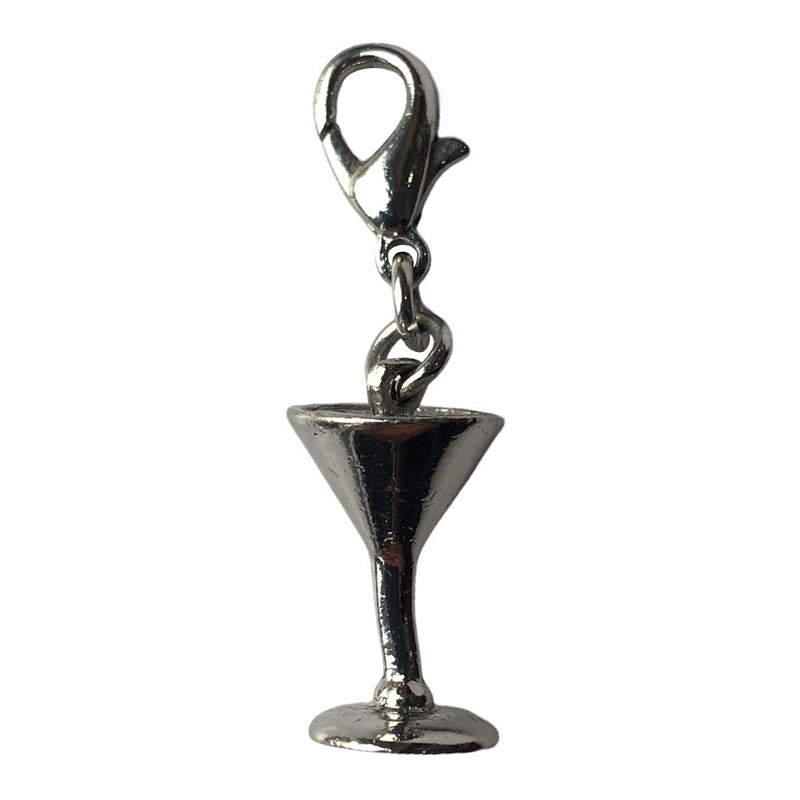 Bombay Duck Charm Silver Cocktail Glass main