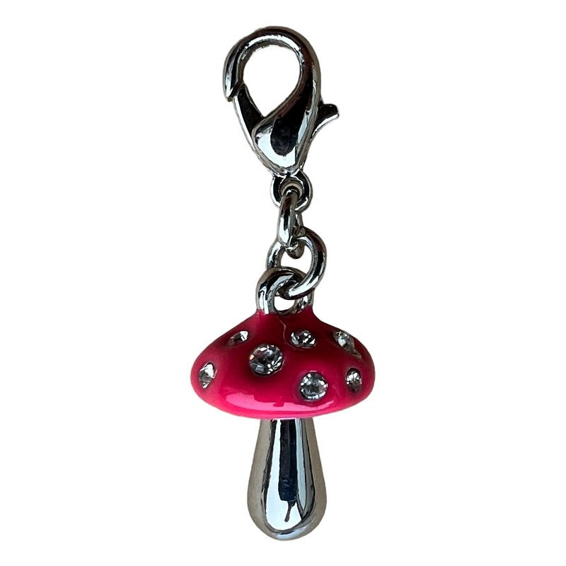 Bombay Duck Jewelled Pink Toadstool Charm main